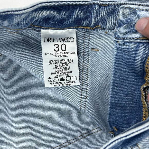 Driftwood Jeans Womens  Sz. 30x34 (30x30.5) Blue Farrah Flare Boho Bell Bottoms - Picture 14 of 16